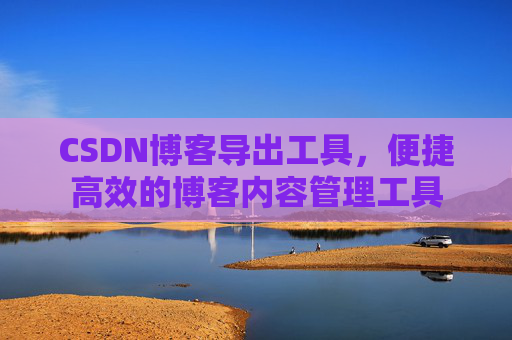 CSDN博客导出工具，便捷高效的博客内容管理工具
